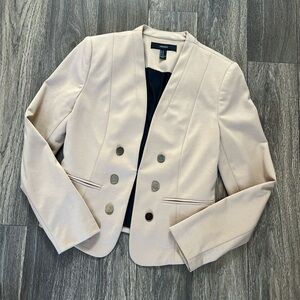 Forever 21 Cream Tailored Blazer